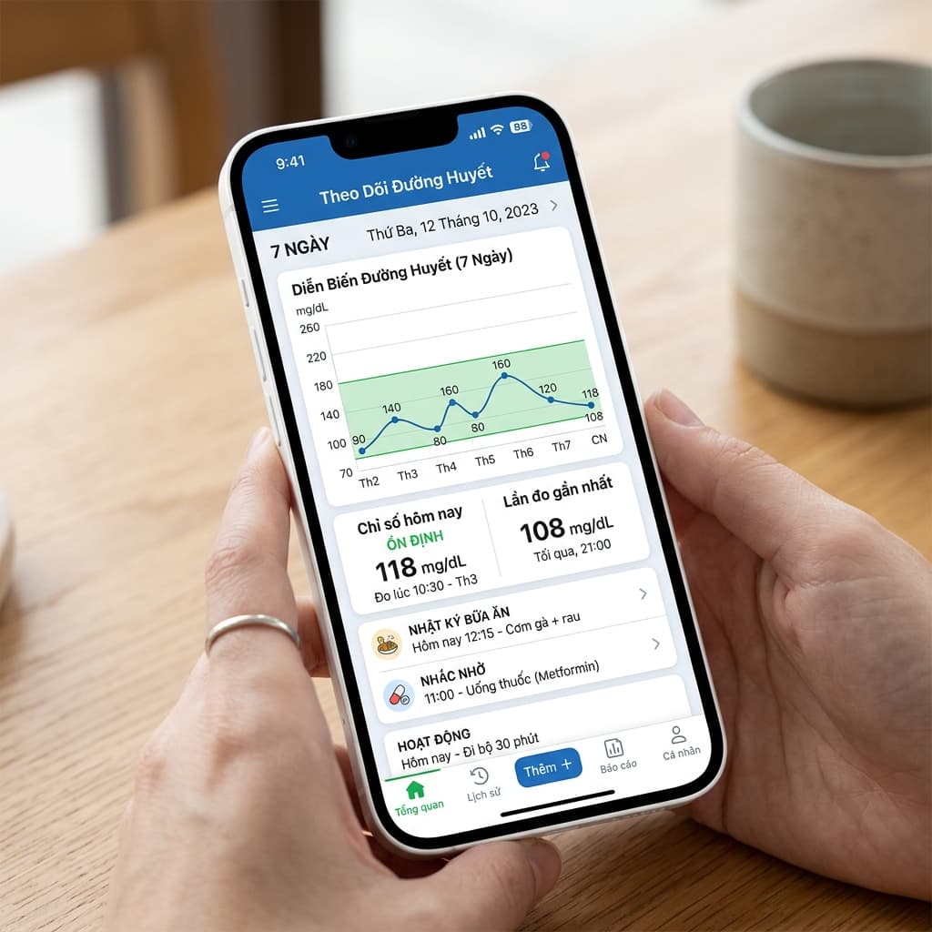 5 App Theo Dõi Đường Huyết Tốt Nhất 2025: So Sánh + Hướng Dẫn Chi Tiết