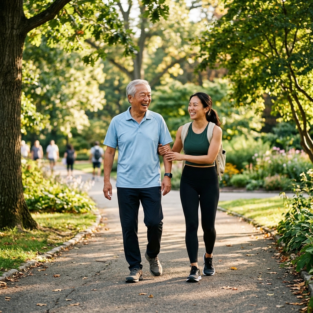 người tiểu đường th&egrave;m ngọt Cụ gi&agrave; bước đi khỏe khoắn nhẹ nh&agrave;ng c&ugrave;ng con c&aacute;i tr&ecirc;n chiếc gi&agrave;y bảo vệ gi&uacute;p đ&aacute;nh thức hệ tu&egrave;n ho&agrave;n mạnh mẽ rạng rỡ