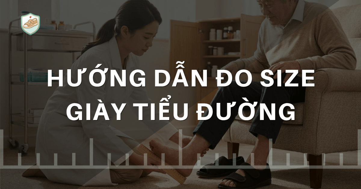 hướng dẫn đo size gi&agrave;y tiểu đường tại nh&agrave; bằng giấy A4