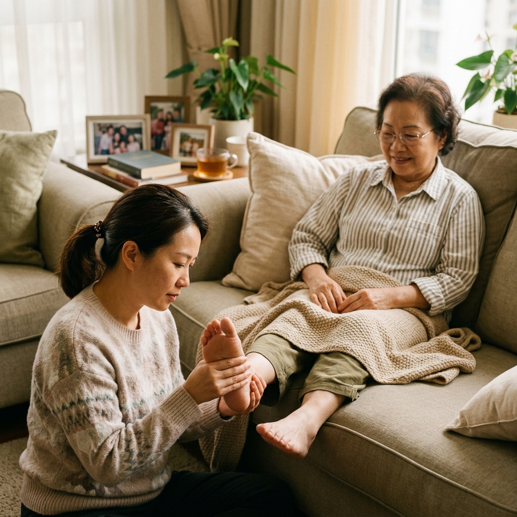 Dấu hiệu b&agrave;n ch&acirc;n tiểu đường kiểm tra ch&acirc;n cho mẹ tại nh&agrave; ph&aacute;t hiện sớm
