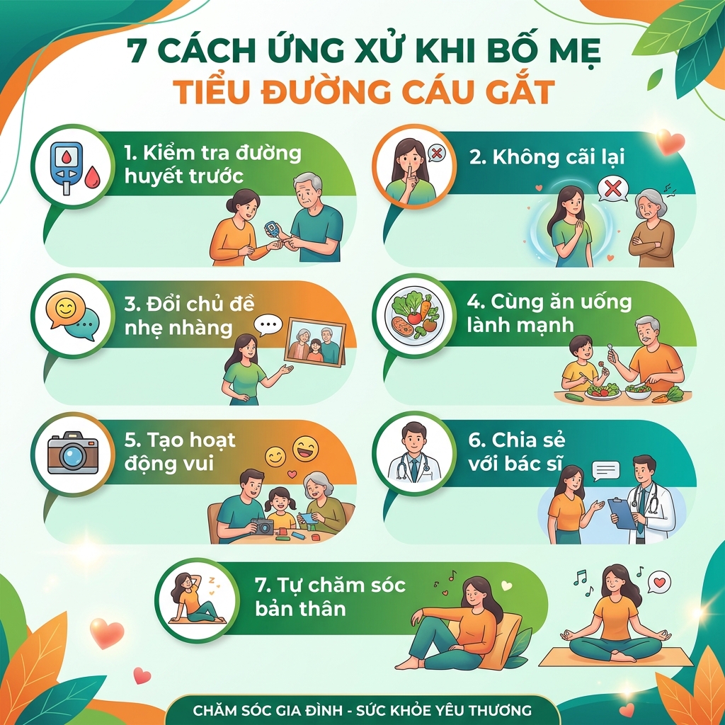 tiểu đường hay c&aacute;u gắt 7 c&aacute;ch con c&aacute;i ứng xử