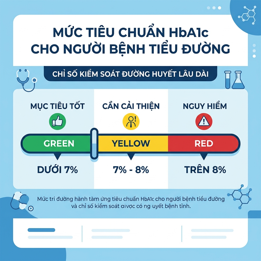 ăn g&igrave; giảm HbA1c mục ti&ecirc;u chuẩn HbA1c cho người tiểu đường dưới 7 phần trăm