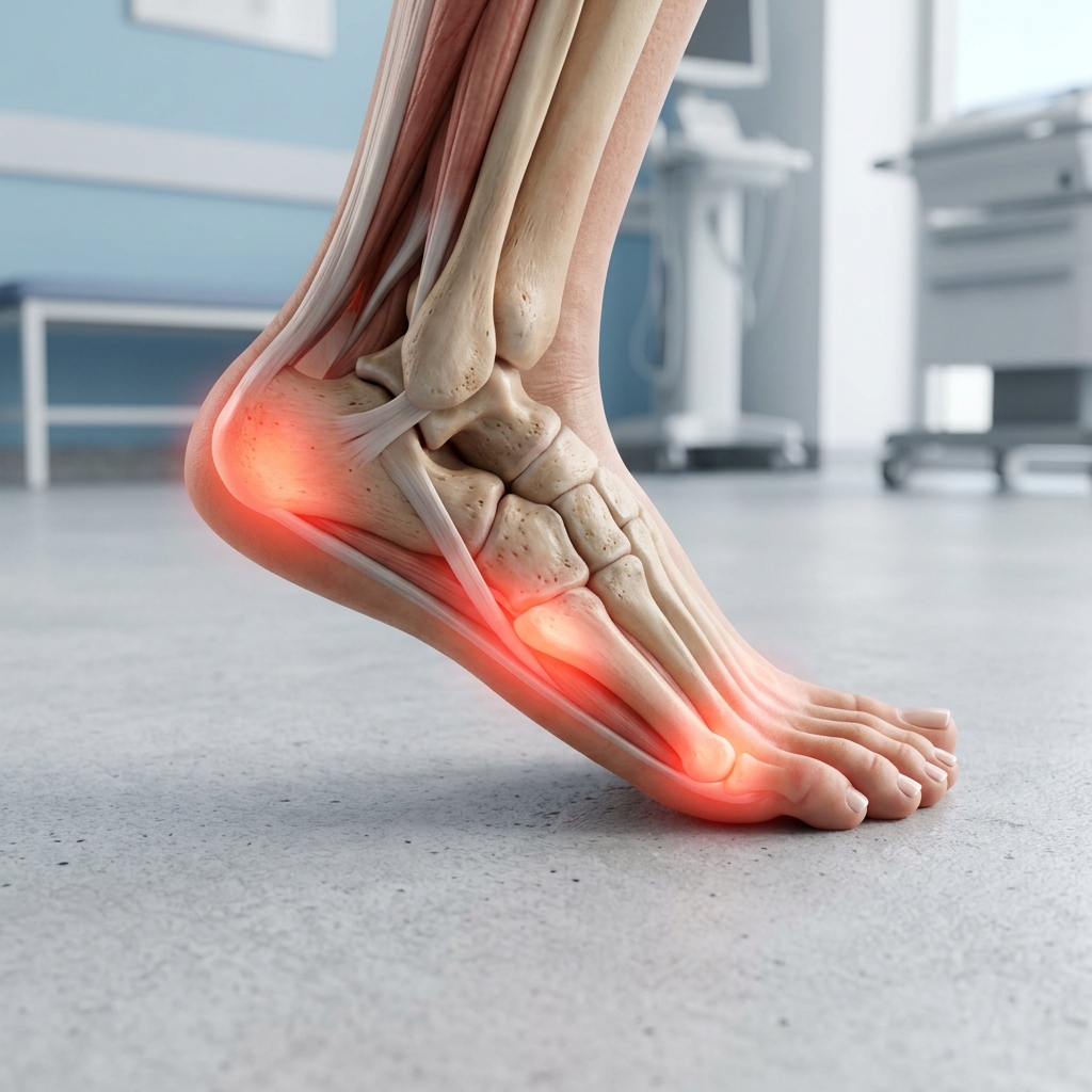 Phân tích áp lực bàn chân bẹt với các điểm chịu lực bất thường