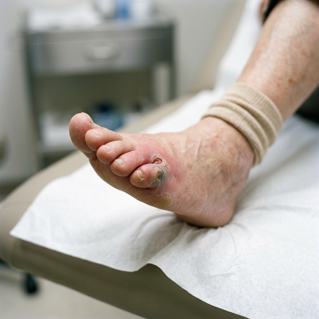Hôi chân tiểu đường — dấu hiệu nhiễm trùng bàn chân cần khám ngay