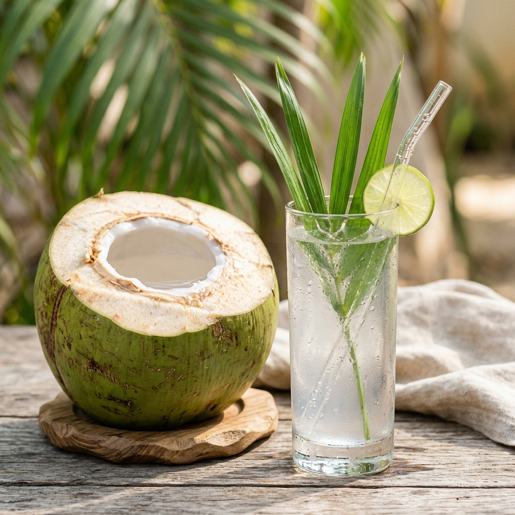 Nước dừa tươi xi&ecirc;m xanh tự nhi&ecirc;n tốt cho sức khỏe người tiểu đường