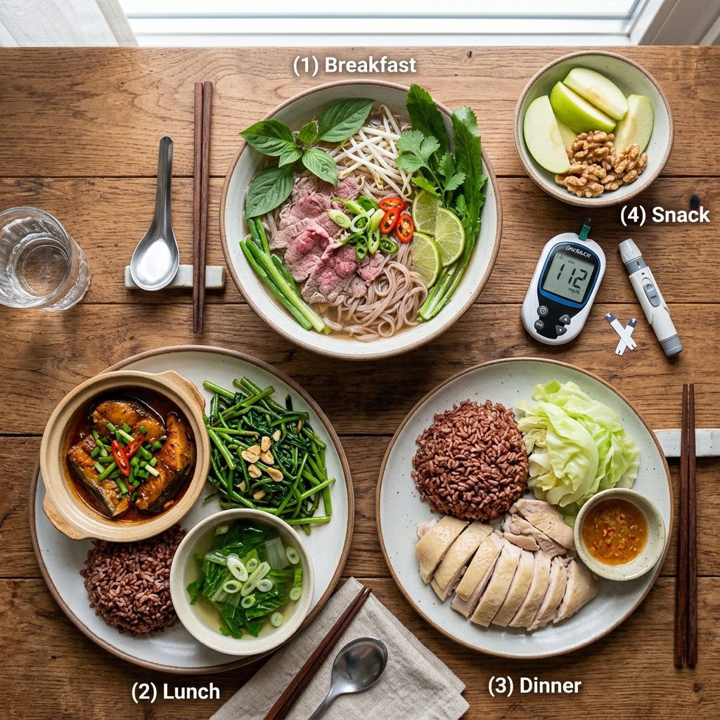 thực đơn thứ hai cho người tiểu đường phở b&ograve; c&aacute; kho tộ