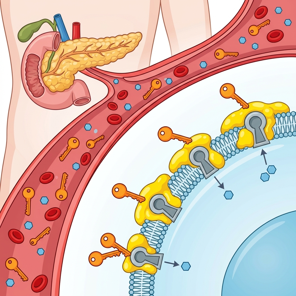 tiểu đường type 1 và type 2 - Cơ chế kháng Insulin: Chìa khóa không thể mở ổ khóa do bị mỡ bao bọc