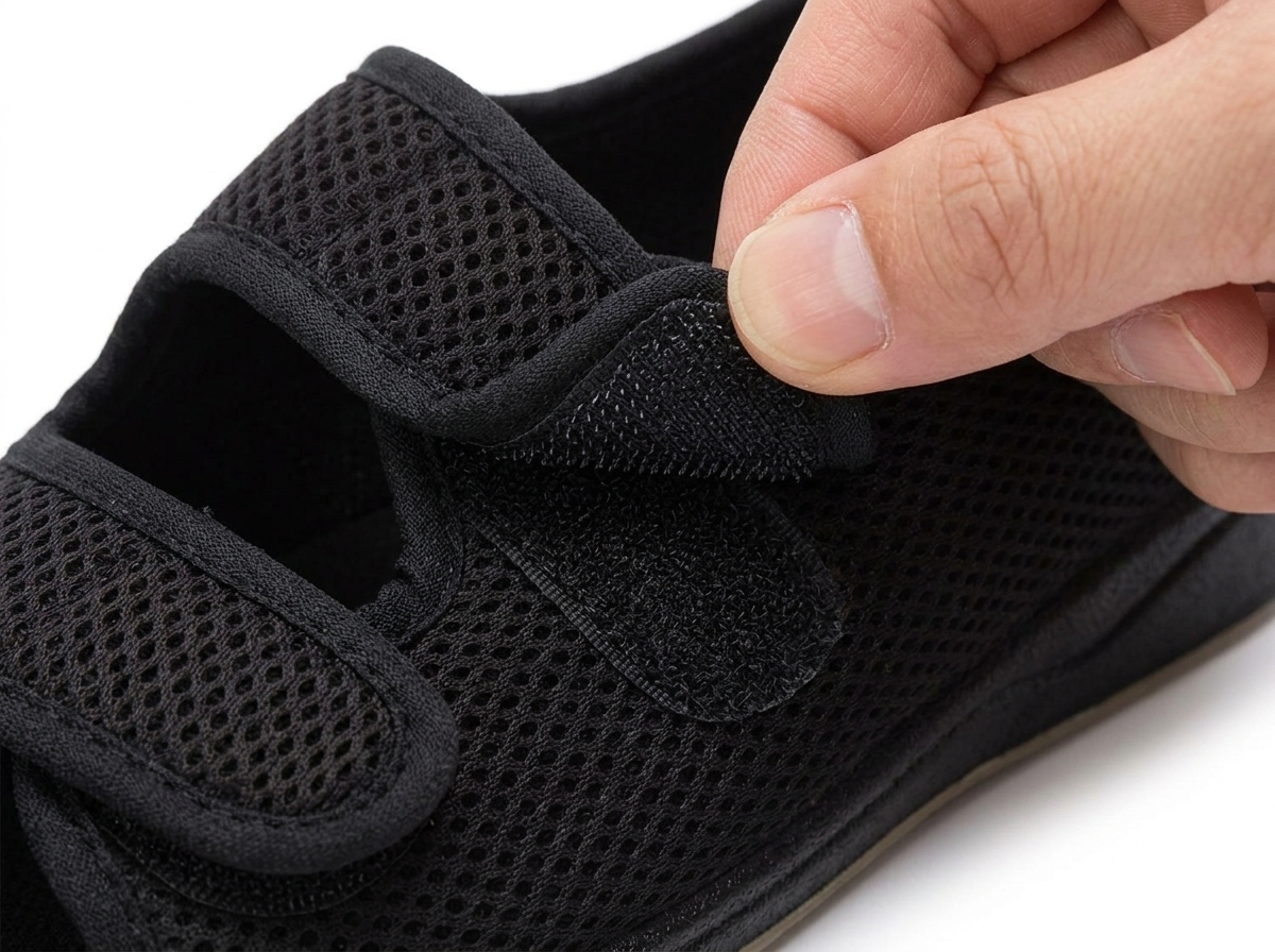 Quai dán Velcro dễ dàng điều chỉnh trên giày tiểu đường TIDU01D