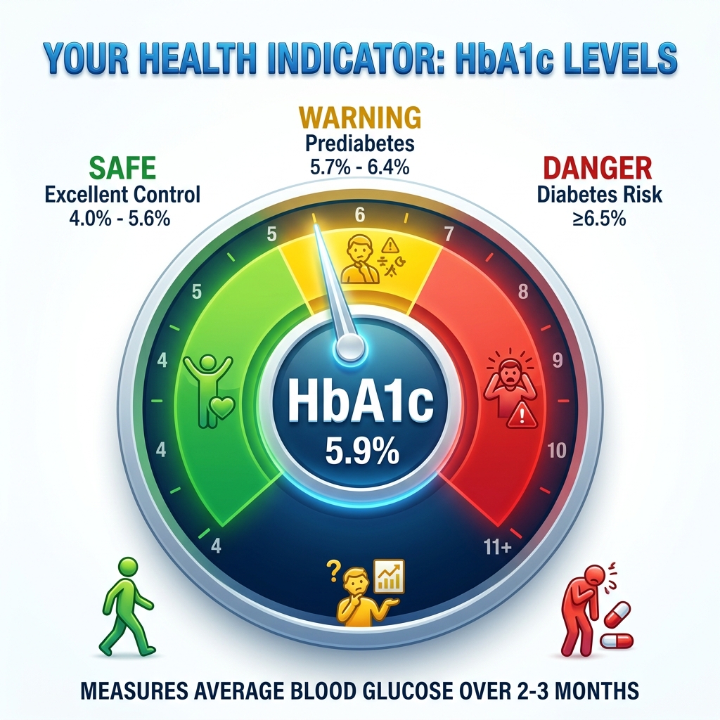 chỉ số tiểu đường - Bảng phân loại chỉ số HbA1c từ An Toàn đến Nguy Hiểm