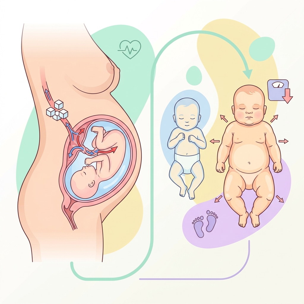 tiểu đường thai kỳ là gì - Nguy cơ thai to (Macrosomia) do tiểu đường thai kỳ